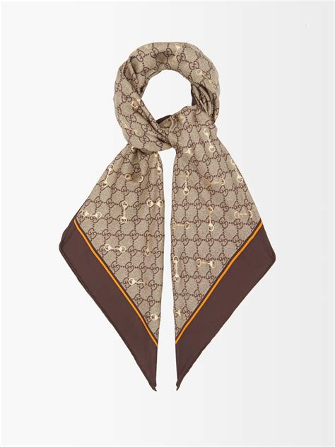 gucci gg mono scarf|gucci silk scarf sale.